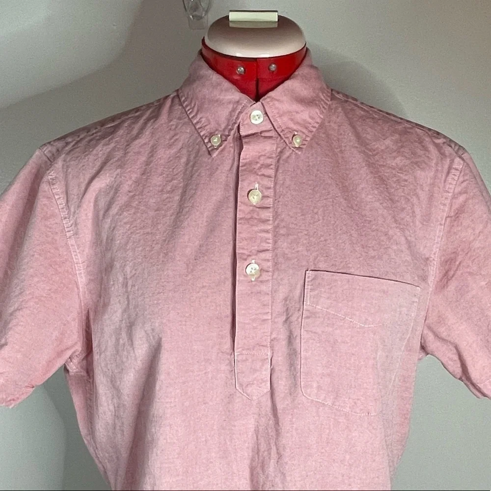 J. Crew Short-sleeve cotton oxford popover Sz S